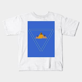 Geometric mountains Kids T-Shirt